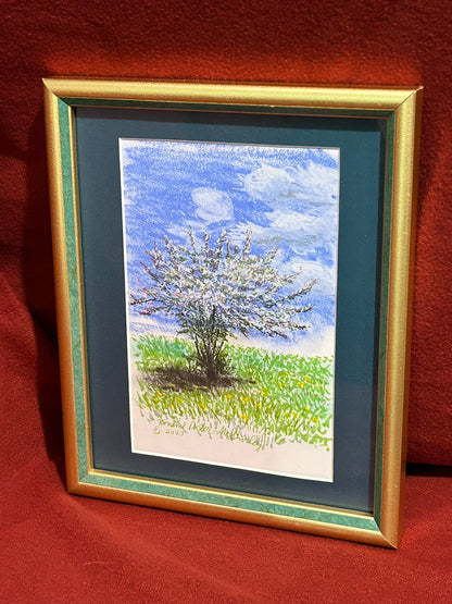 Blooming Apple Tree, ORIGINAL, Framed