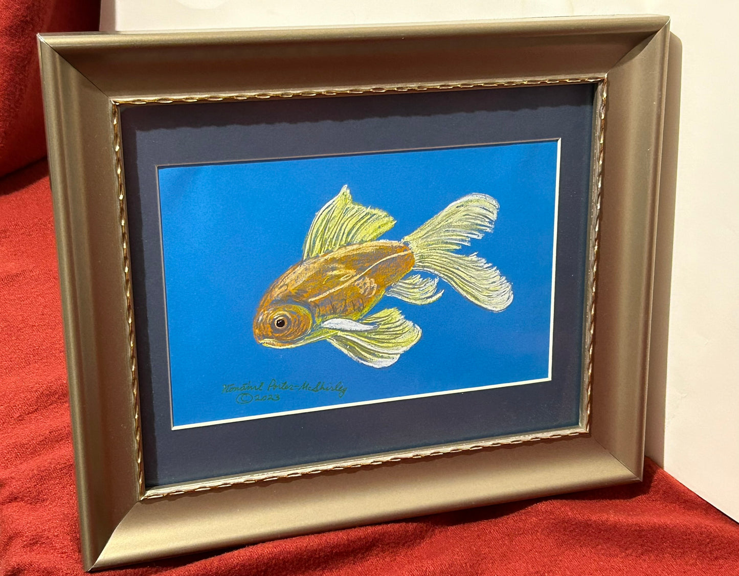 Goldfish, ORIGINAL, Framed