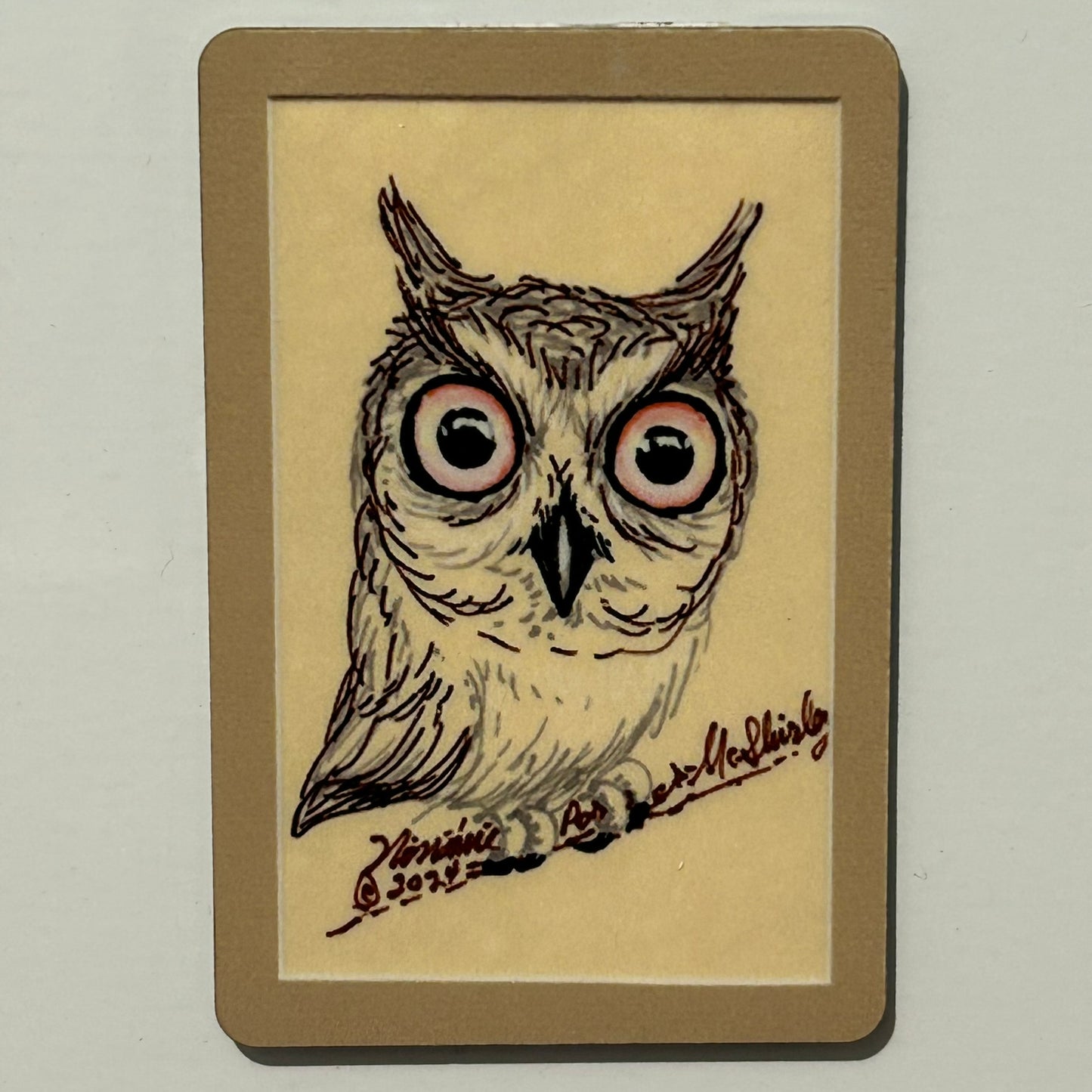 Fantasy Owl, 2"x3" MAGNET