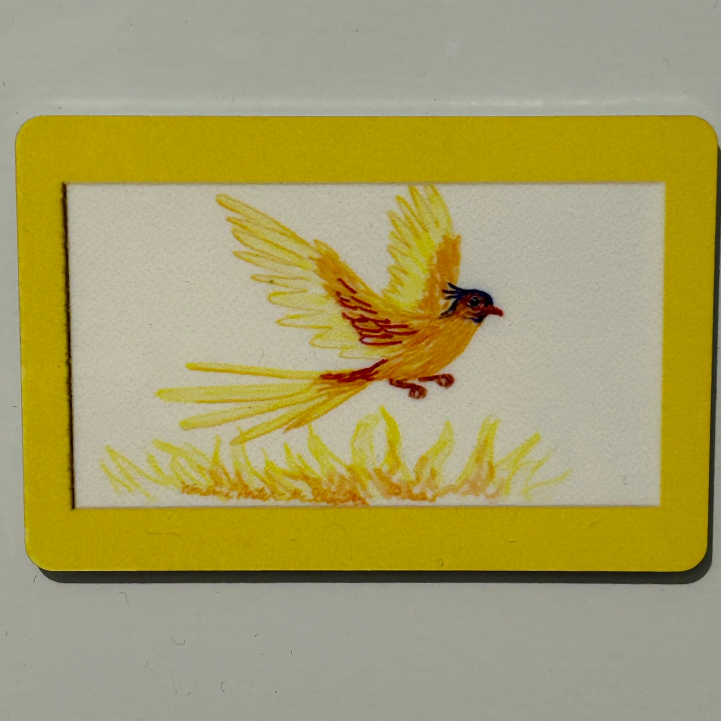 Phoenix Bird (fantasy sketch), 2"x3" MAGNET