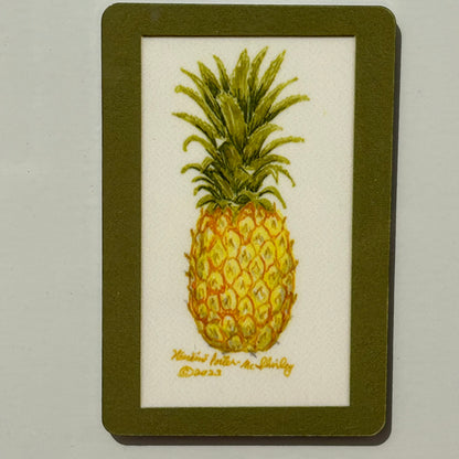 Pineapple Fruit (whole), 2"x3" MAGNET