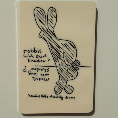 Silhouette and Shadow--with a Flip! (comic, illustration), 2"x3" MAGNET