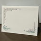 Border Design with Hearts and Bluets, 5x7 NOTECARD with Envelope