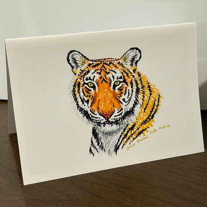 Tiger, 5x7 NOTECARD with Envelope